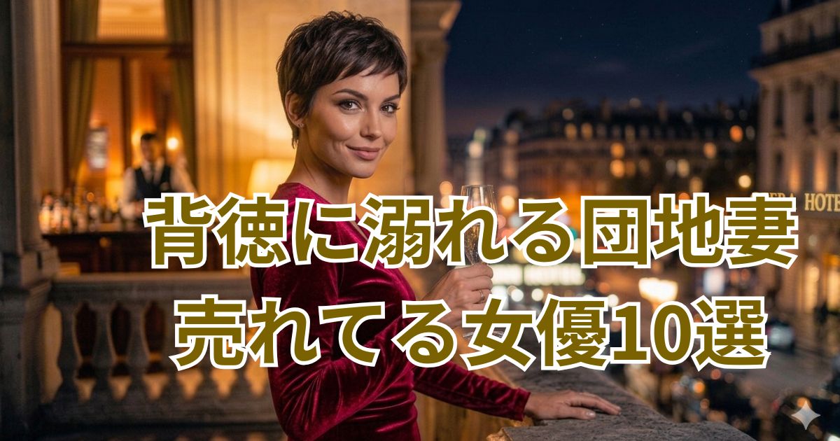 背徳に溺れる団地妻 売れてる女優10選